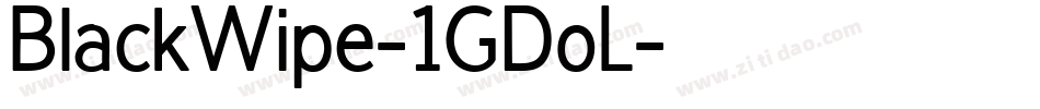 BlackWipe-1GDoL字体转换