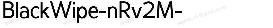 BlackWipe-nRv2M字体转换