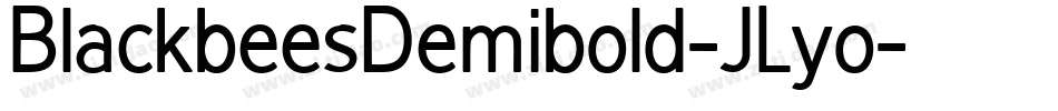 BlackbeesDemibold-JLyo字体转换