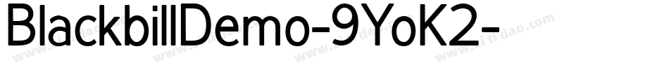 BlackbillDemo-9YoK2字体转换