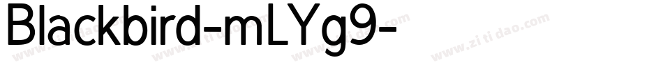 Blackbird-mLYg9字体转换