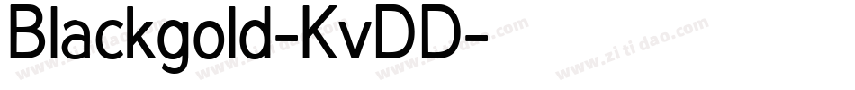 Blackgold-KvDD字体转换