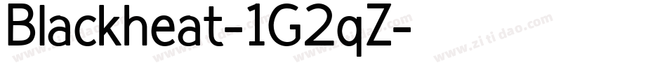 Blackheat-1G2qZ字体转换