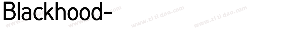 Blackhood字体转换