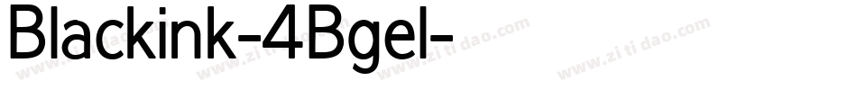Blackink-4Bgel字体转换