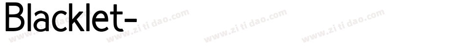 Blacklet字体转换