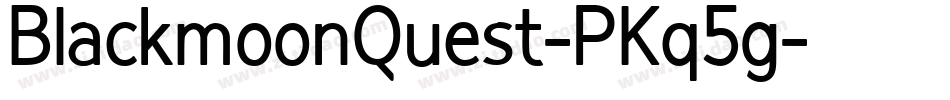 BlackmoonQuest-PKq5g字体转换