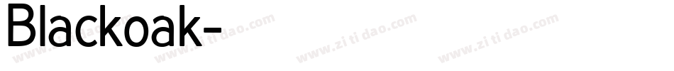 Blackoak字体转换