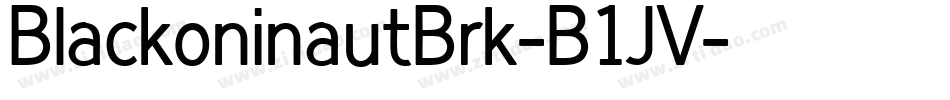 BlackoninautBrk-B1JV字体转换