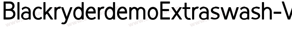 BlackryderdemoExtraswash-VG4lx字体转换