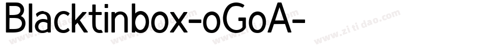 Blacktinbox-oGoA字体转换