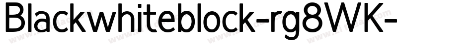 Blackwhiteblock-rg8WK字体转换