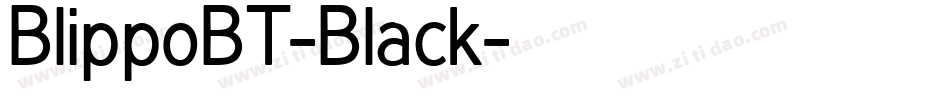 BlippoBT-Black字体转换