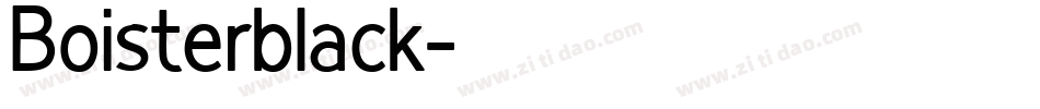 Boisterblack字体转换