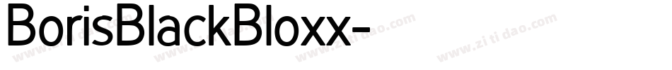BorisBlackBloxx字体转换