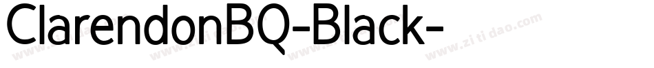 ClarendonBQ-Black字体转换