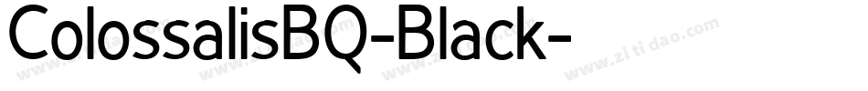 ColossalisBQ-Black字体转换