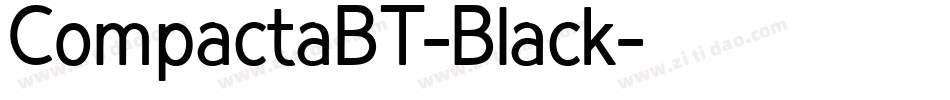 CompactaBT-Black字体转换