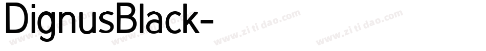 DignusBlack字体转换