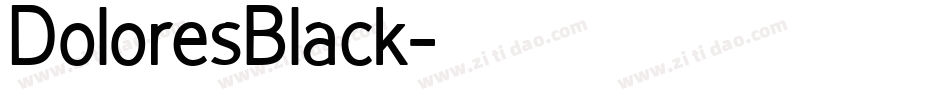 DoloresBlack字体转换 DoloresBlack字体转换