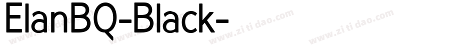ElanBQ-Black字体转换