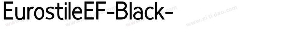 EurostileEF-Black字体转换