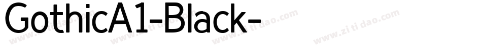 GothicA1-Black字体转换
