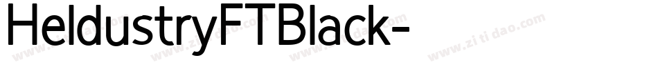 HeldustryFTBlack字体转换