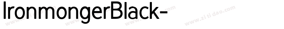 IronmongerBlack字体转换