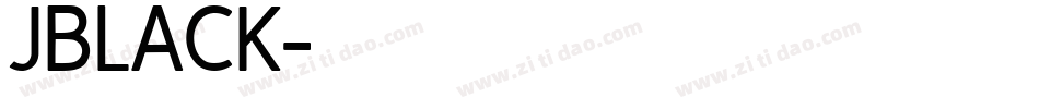 JBLACK字体转换