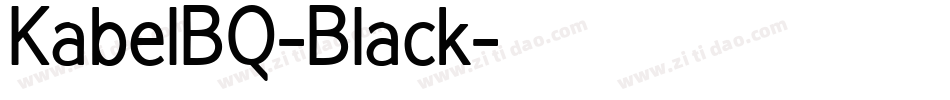 KabelBQ-Black字体转换