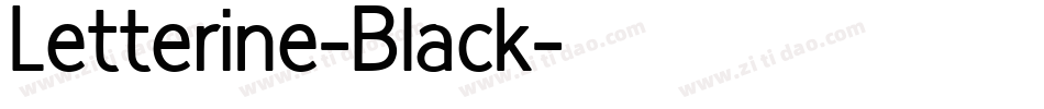 Letterine-Black字体转换