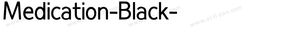 Medication-Black字体转换