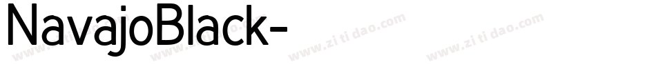 NavajoBlack字体转换