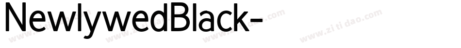 NewlywedBlack字体转换