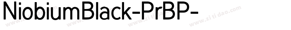 NiobiumBlack-PrBP字体转换
