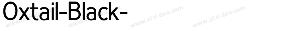 Oxtail-Black字体转换
