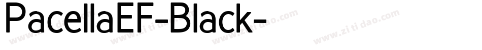PacellaEF-Black字体转换