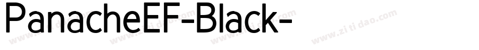 PanacheEF-Black字体转换