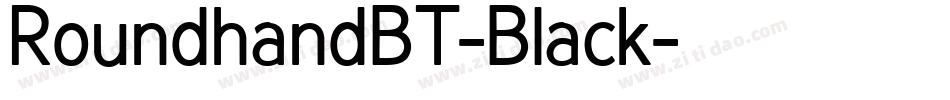 RoundhandBT-Black字体转换