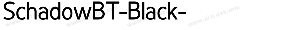 SchadowBT-Black字体转换