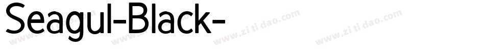 Seagul-Black字体转换