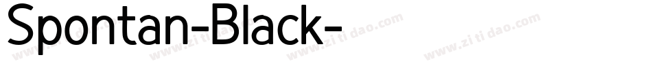 Spontan-Black字体转换