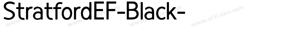StratfordEF-Black字体转换