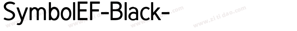 SymbolEF-Black字体转换