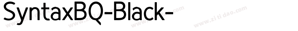 SyntaxBQ-Black字体转换
