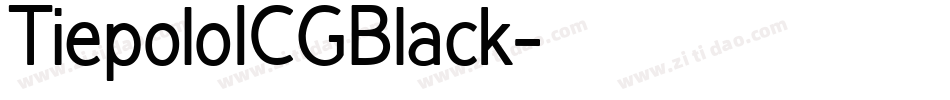 TiepoloICGBlack字体转换