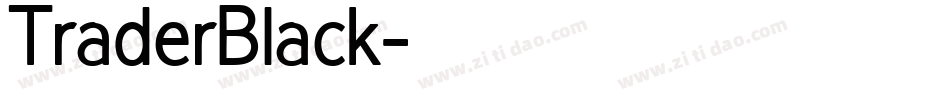TraderBlack字体转换