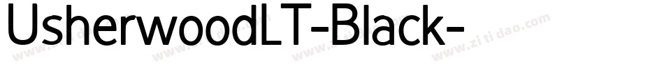 UsherwoodLT-Black字体转换