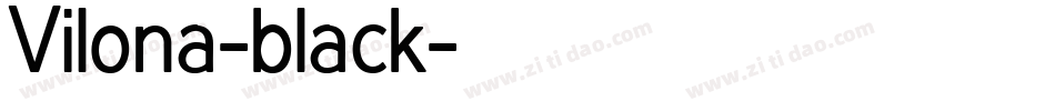 Vilona-black字体转换